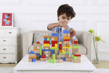 Load image into Gallery viewer, Tooky Toy Wooden Building Blocks 100 tub
