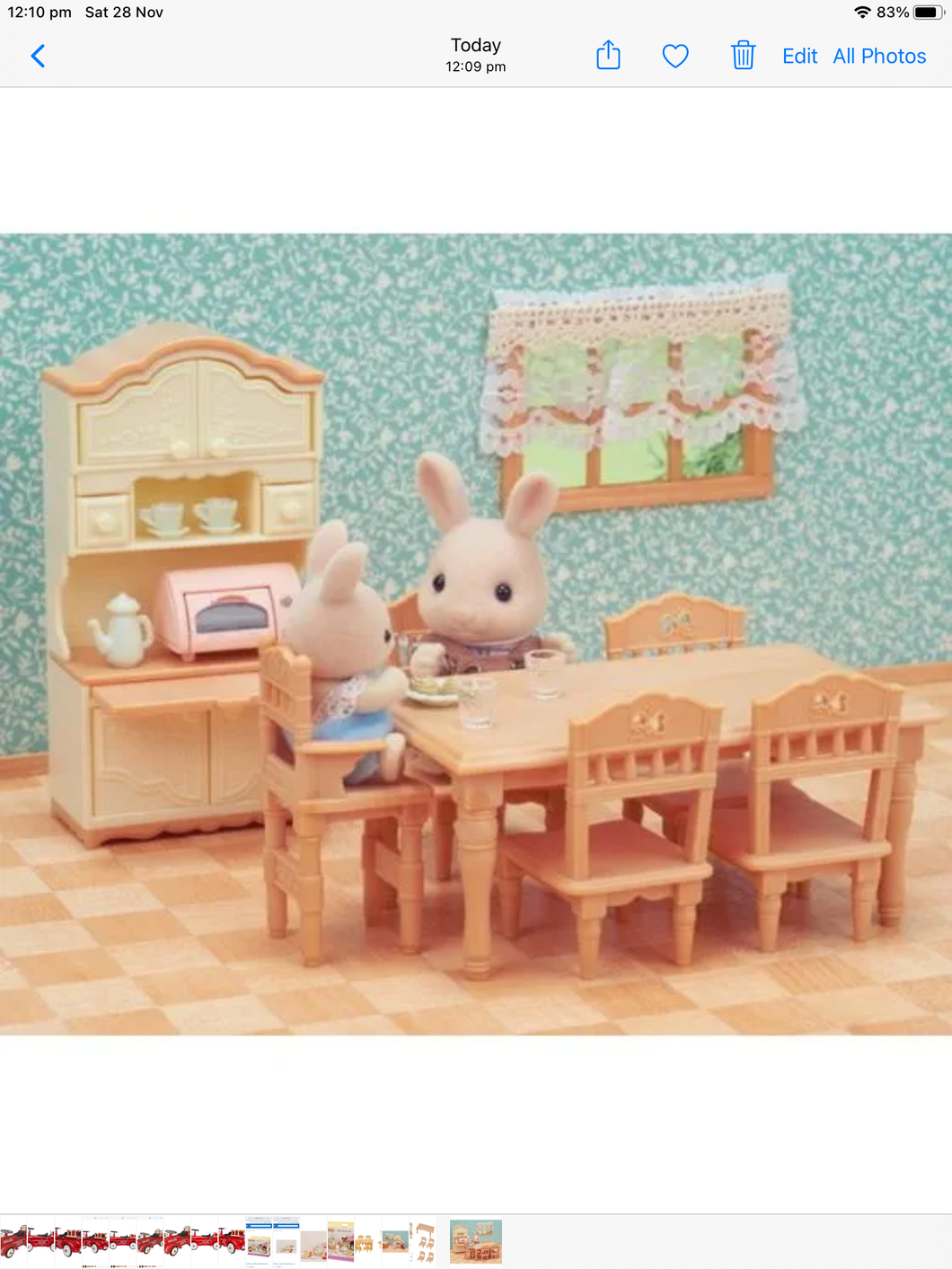 Sylvanian Families Dining Room Set