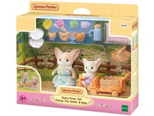 Load image into Gallery viewer, Sylvanian Families Sunny Picnic Set Fennec Fox Sister and Baby
