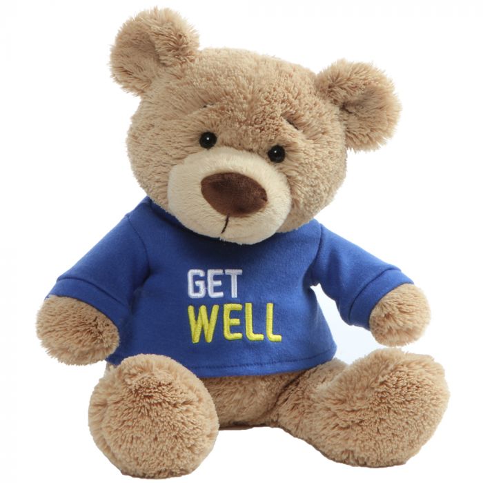 Gund MESSAGE BEAR: GET WELL SOON (BLUE TSHIRT)