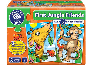 Orchard Jigsaw - First Jungle Friends 2 x 12 pc