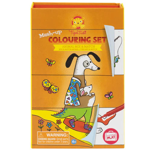 Tiger Tribe Mash-up Colouring Set - Animal Mix Up