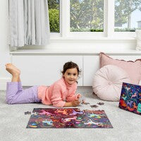 Load image into Gallery viewer, Crocodile Creek Holographic Puzzle 100 Piece - Unicorn Galaxy
