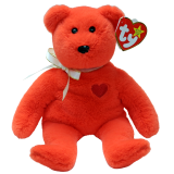 Beanie Boo Limited Edition Babies Red Teddy VALENTINO II