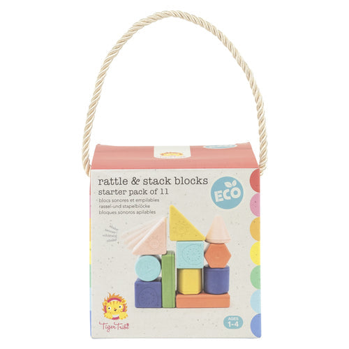 Tiger Tribe Rattle & Stack Blocks - Starter Pack Of 11