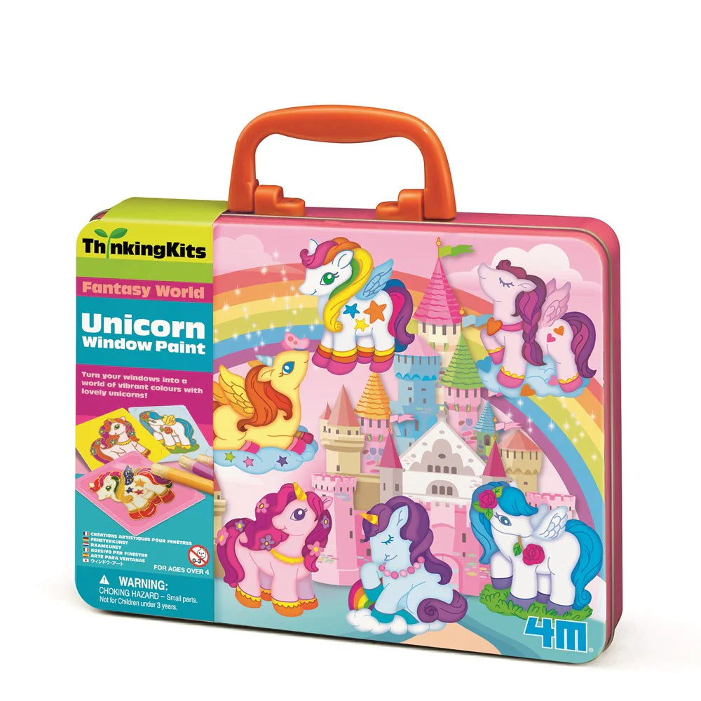 Unicorn Window Paint Thinking Kits 4M