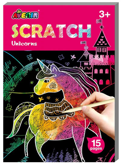 AVENIR - SCRATCH BOOK - UNICORNS