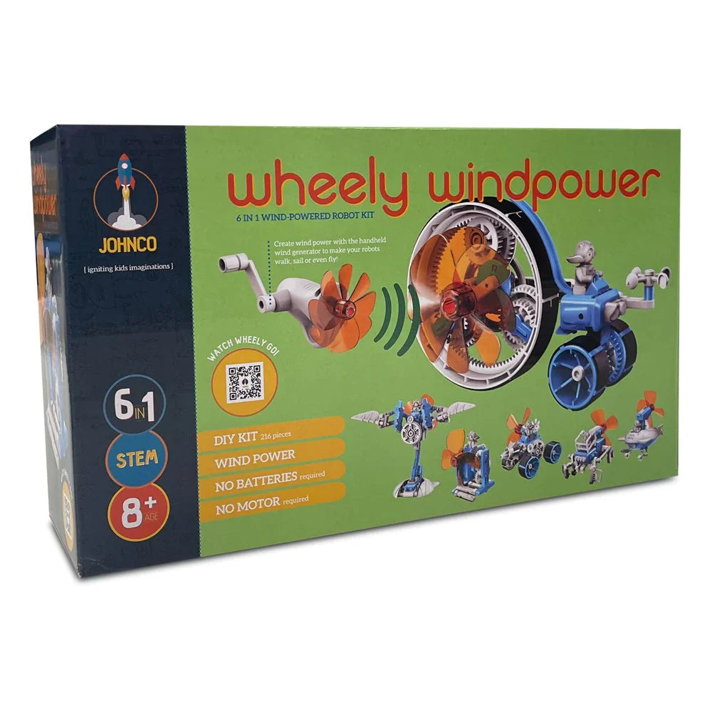 JOHNCO - WHEELY WINDPOWER 6 IN 1 WIND-POWERED ROBOT