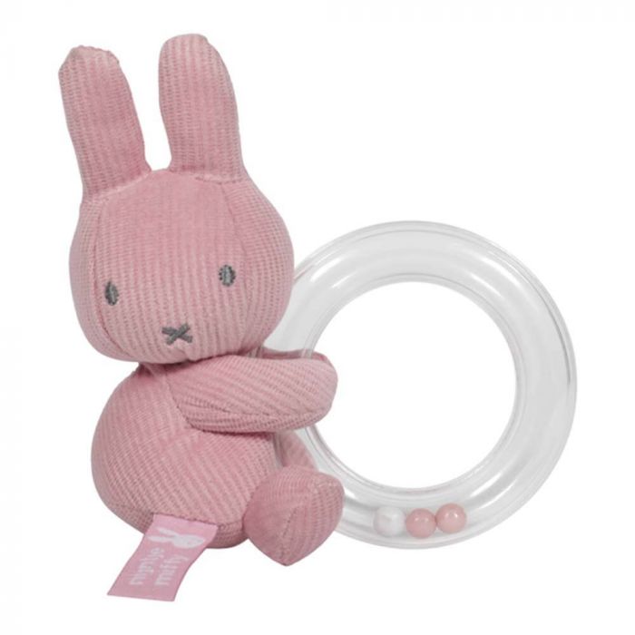 Miffy Pink Rib Ring Rattle