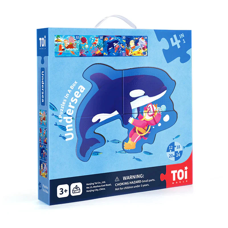 TOI 4 in 1 puzzles Sea Life