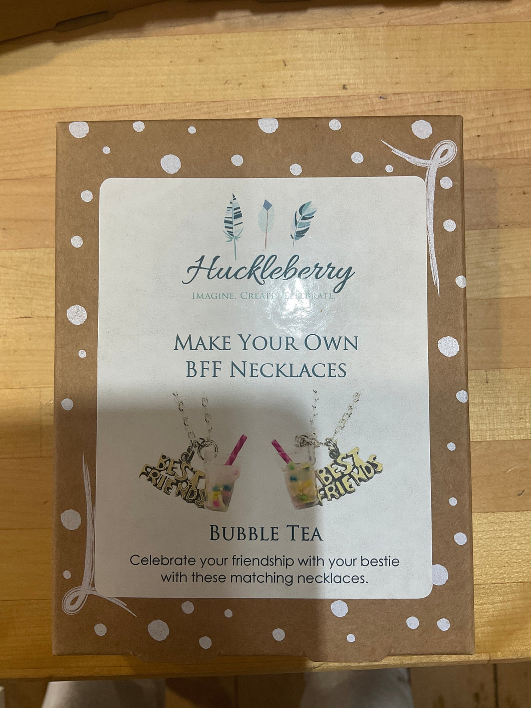 Huckleberry Make Your Own BFF Necklace Bubble Tea