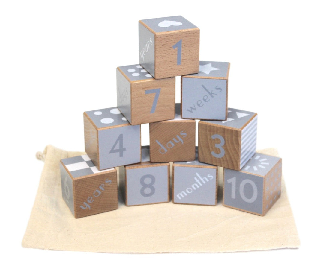 Discoveroo Wooden Milestone Blocks