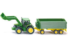 Load image into Gallery viewer, Siku farmer John Deere with Front Loader and Trailer - 1:87 Scale 1843
