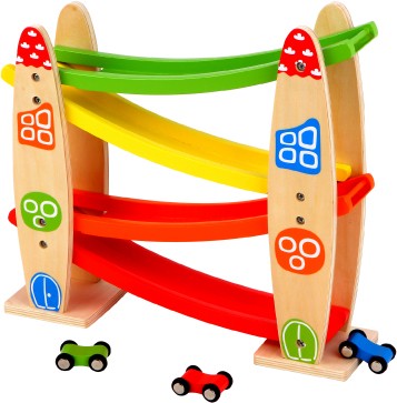 Discoveroo Wooden Zig Zag Ramp Racer