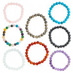 Load image into Gallery viewer, Gemstone Power Bead Bracelet assorted colours
