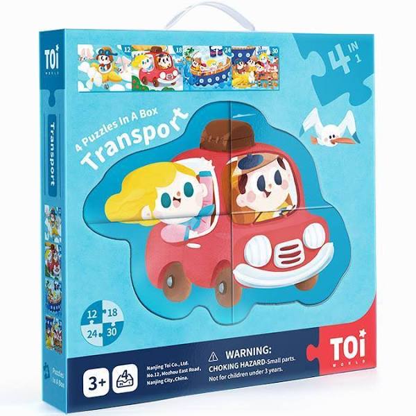 TOI 4 in 1 Transport puzzle (Gift Box Design)