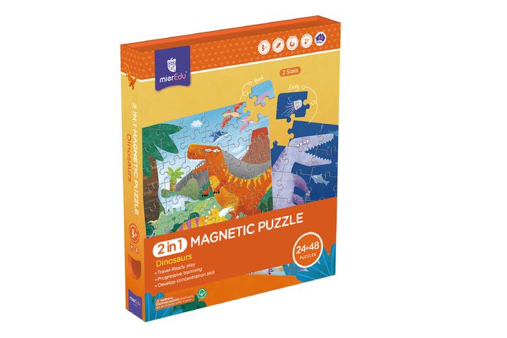 2 In 1 Magnetic Puzzle - Dinosaur
