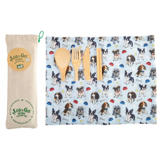 Bamboo Cutlery Set Dogs