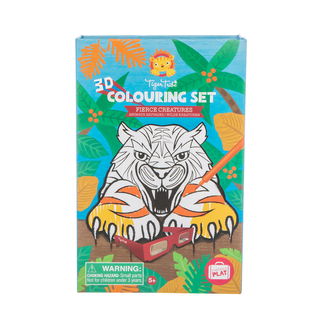 Tiger Tribe Colouring 3D Fierce Creatures