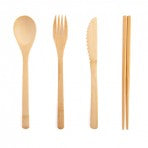Load image into Gallery viewer, Bamboo Cutlery Set Sea Life
