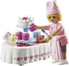 Load image into Gallery viewer, Playmobil Baker with Desert Table
