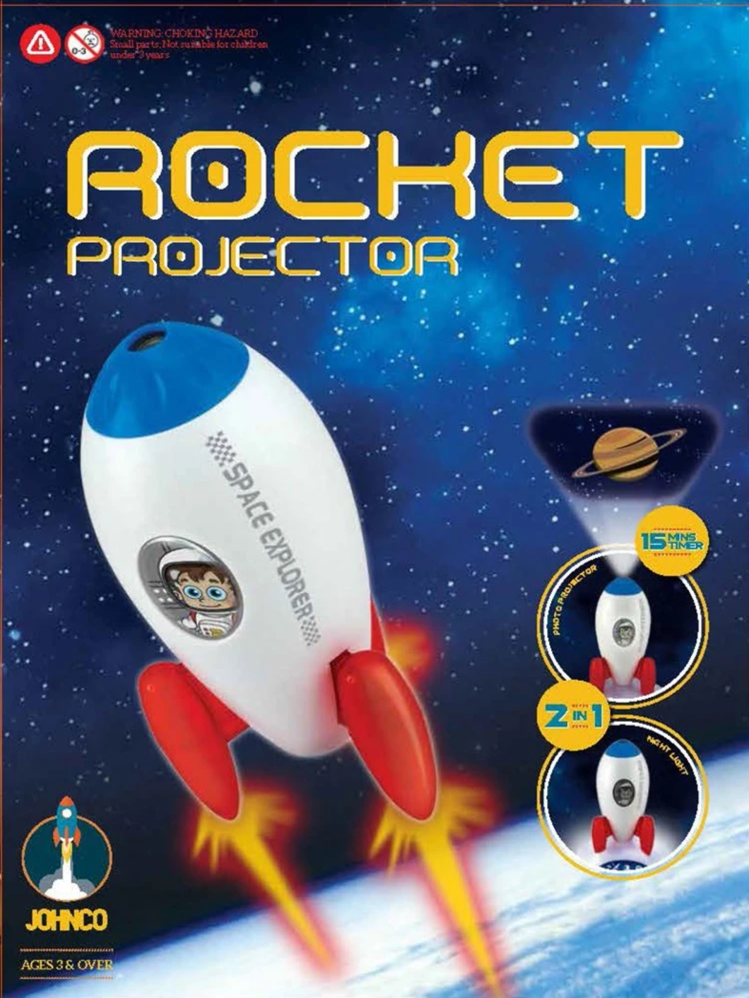 Rocket Projector Night Light