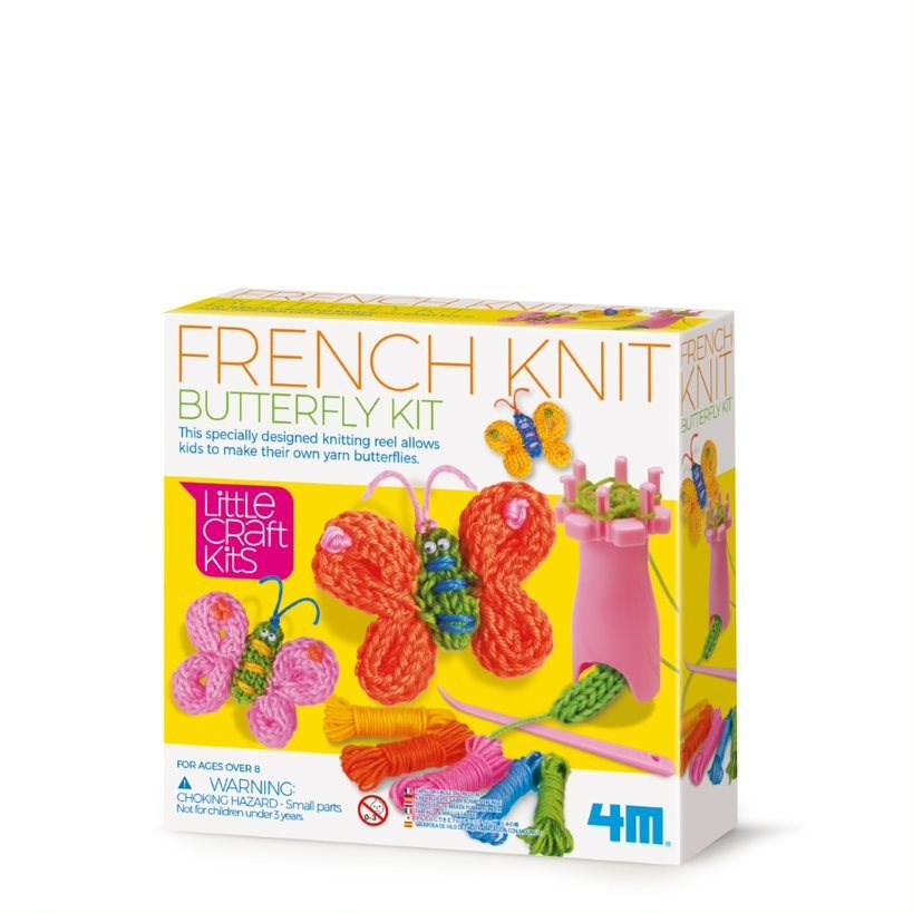 4M Little craft spool knit butterflies