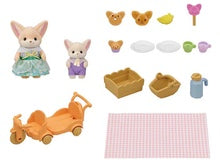 Load image into Gallery viewer, Sylvanian Families Sunny Picnic Set Fennec Fox Sister and Baby
