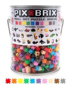 Pix Brix Paint Can 1500 Mixed Pieces Medium with bonus Tool