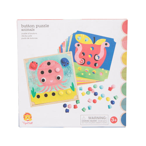 Tiger Tribe Button Puzzle - Animals