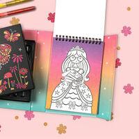 Load image into Gallery viewer, Tiger Tribe Glitter Colouring Set - Night Garden
