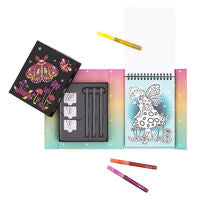 Load image into Gallery viewer, Tiger Tribe Glitter Colouring Set - Night Garden
