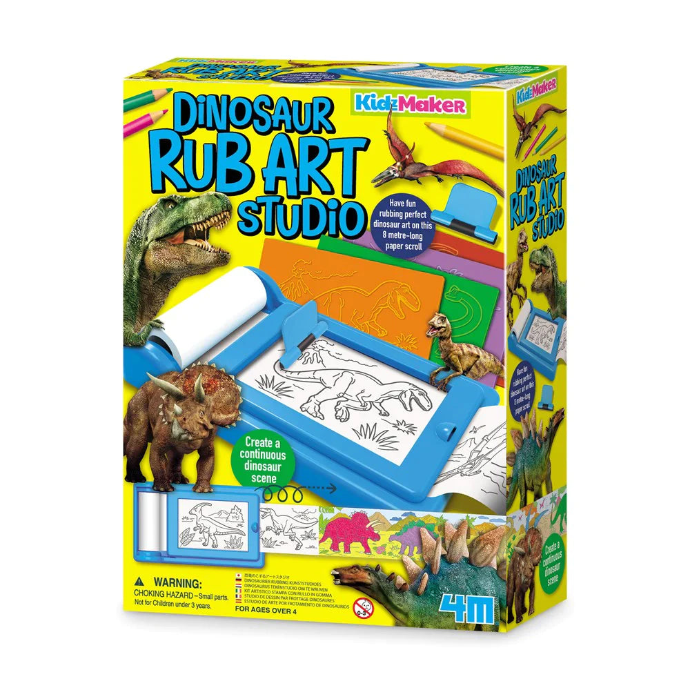 Dinosaur Rub Art Studio KidzMaker 4M