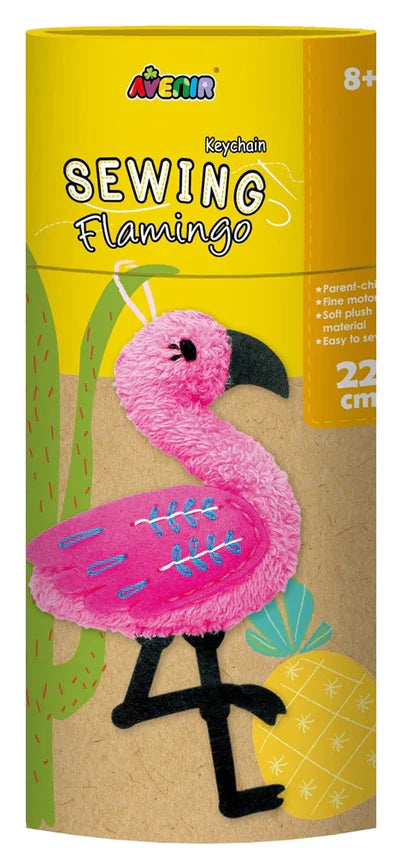 AVENIR - SEWING - KEY CHAIN - FLAMINGO