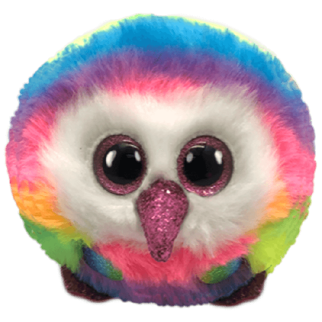 Beanie Boo Ball - OWEN the Multicoloured Owl