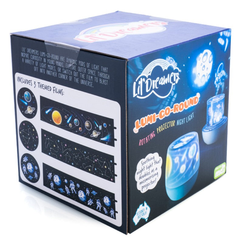 Lil Dreamers Lumi Go Round Night Light Projector Space