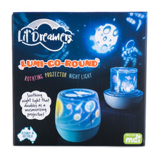 Load image into Gallery viewer, Lil Dreamers Lumi Go Round Night Light Projector Space
