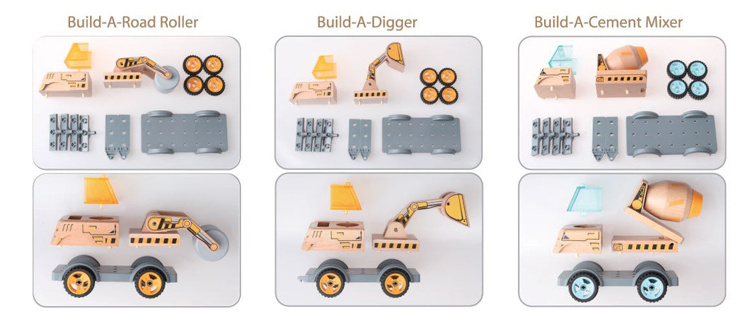 Discoveroo Wooden Build A construction vehicle
