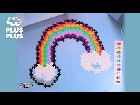 Plus Plus - Puzzle by Number - Rainbow 500pcs