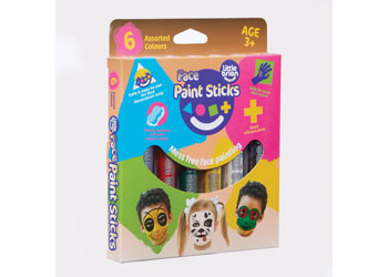 Little Brian FACE Paints Assorted 6 Pack