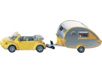 Siku - Car with Trailer Caravan 1629
